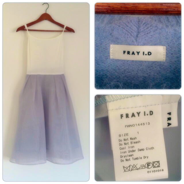 FRAY I.D(フレイアイディー)のFRAY ID☆アンゴラミンクワンピ レディースのワンピース(ひざ丈ワンピース)の商品写真