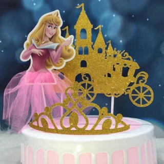 ディズニー(Disney)のケーキトッパー　お誕生日　飾り　パーティー　プリンセス　 オーロラ姫(その他)