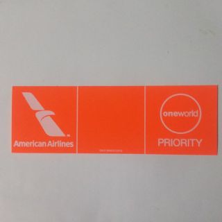 ジャル(ニホンコウクウ)(JAL(日本航空))のアメリカン航空 PRIORITY タグ (航空機)