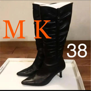 ロングブーツ ミッシェルクラン MK 38 ブラック 22.5 23 本革
