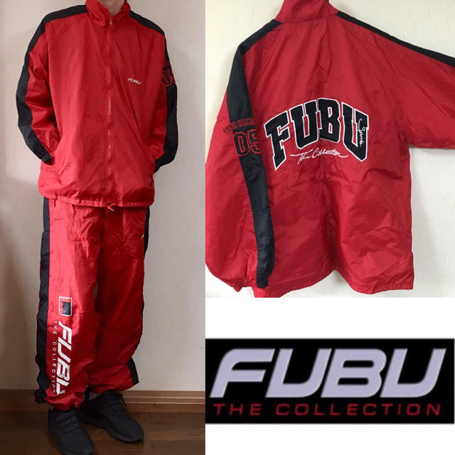 【90s】FUBU ナイロン セットアップ