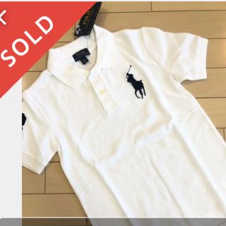 ラルフローレン(Ralph Lauren)の新品タグ付☆ラルフローレン　ポロシャツ   ビッグポニー　130㎝　白(Tシャツ/カットソー)