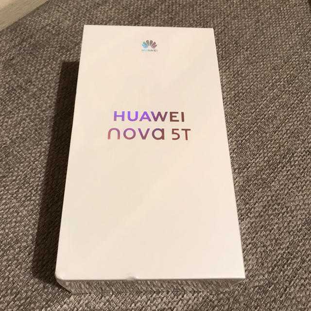 スマホ/家電/カメラHUAWEI nova 5 パープル　国内版新品未開封　SIMフリー　128GB