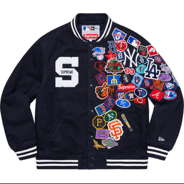【当店限定販売】 - Supreme Supreme®/New Jacket Varsity MLB Era®/ スタジャン