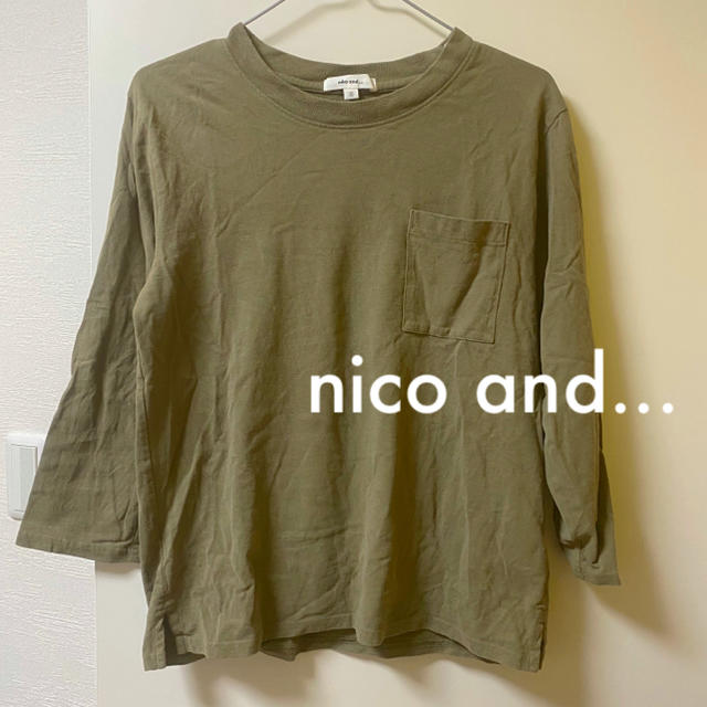 niko and...(ニコアンド)のnico and... 7部丈Tシャツ レディースのトップス(Tシャツ(長袖/七分))の商品写真