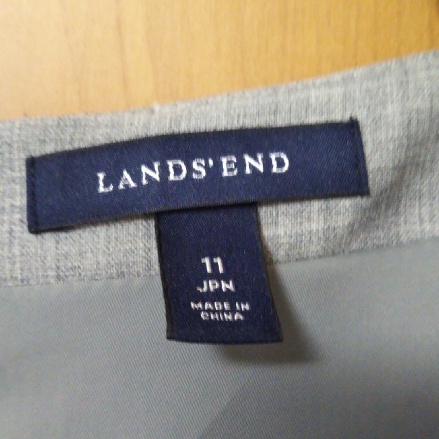 LANDS’END(ランズエンド)の値下げ!ライトグレーのワンピース11号 レディースのワンピース(ひざ丈ワンピース)の商品写真