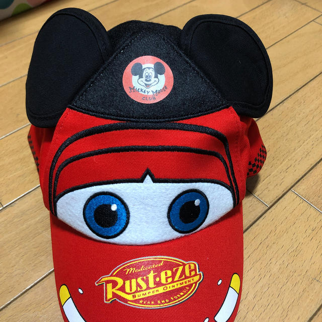 Disney(ディズニー)の新品　美品　ロスDisneyland限定　カーズ　キッズキャップ　 キッズ/ベビー/マタニティのこども用ファッション小物(帽子)の商品写真