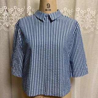 ザラ(ZARA)のZARA TRAFALUC ストライプブラウス(シャツ/ブラウス(半袖/袖なし))