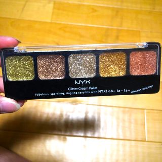 エヌワイエックス(NYX)の新品◆NYXグリッタークリームパレット GC P05 BronzeGoddess(アイシャドウ)