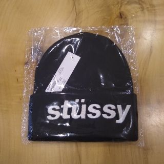 ステューシー(STUSSY)の☆新品☆ STUSSY ビーニー stussy ニット帽 ブラック(ニット帽/ビーニー)