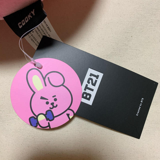 防弾少年団(BTS)(ボウダンショウネンダン)のbt21 cooky クッション　30センチ エンタメ/ホビーのタレントグッズ(アイドルグッズ)の商品写真