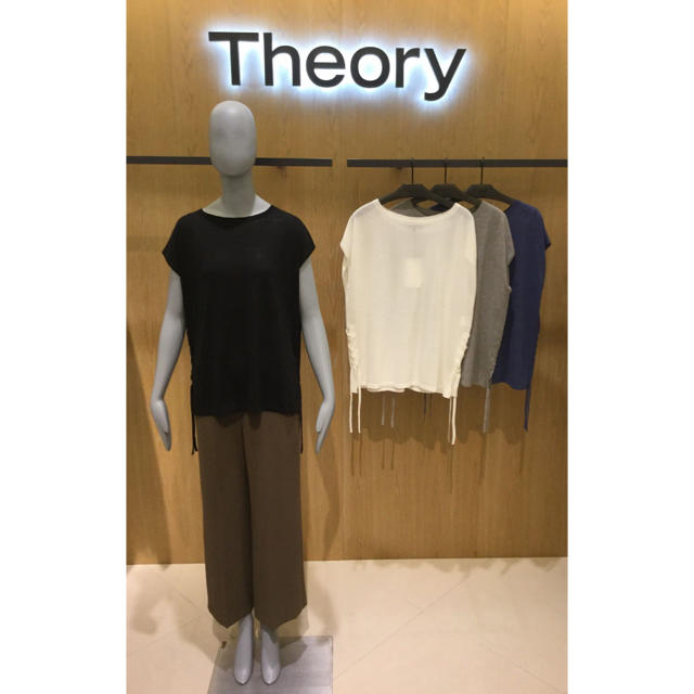 theory サマーニットの通販 by yu♡'s shop｜セオリーならラクマ - Theory レースアップ 正規品お得