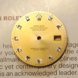 ◆ROLEX正規純正品 デイトジャスト 10Pダイヤ文字盤 ゴールド◆No,55