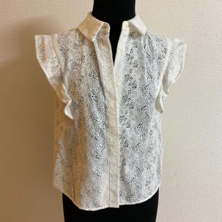 フレイアイディー(FRAY I.D)のフレイアイディー刺繍レースブラウス(シャツ/ブラウス(半袖/袖なし))