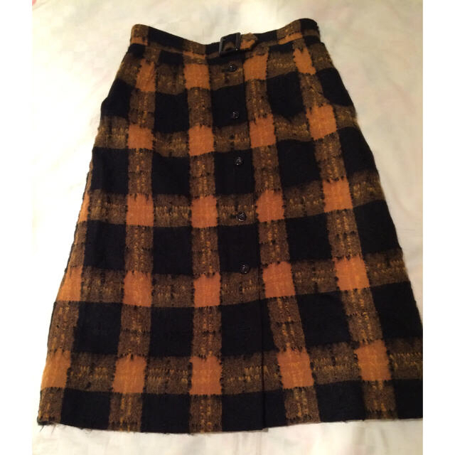 昭和レトロ/チェック ペンシルスカート レディースのスカート(ひざ丈スカート)の商品写真