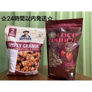 コストコ(コストコ)のクエーカー　グラノーラ & ラブクランチ　各1袋(米/穀物)