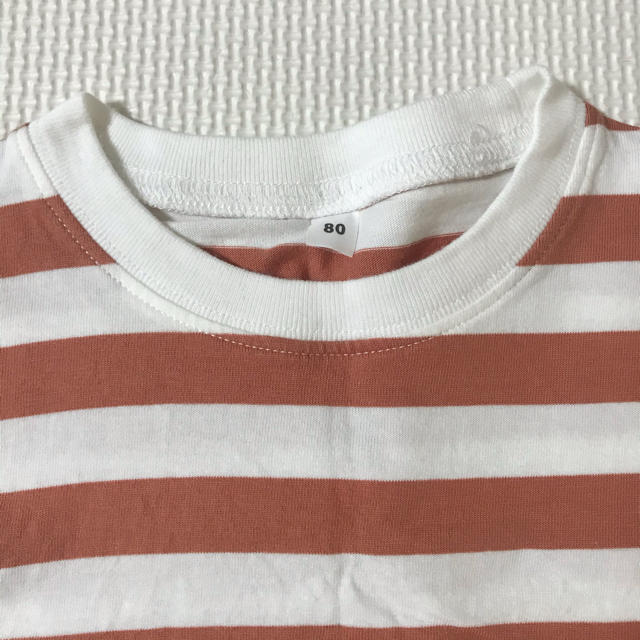 MUJI (無印良品)(ムジルシリョウヒン)の無印良品　ベビー　ボーダー　Tシャツ　80 キッズ/ベビー/マタニティのベビー服(~85cm)(Ｔシャツ)の商品写真