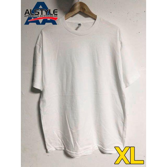 AAA(トリプルエー)のalstyle アルスタイル　6oz XL ホワイト 白　半袖 無地 Tシャツ メンズのトップス(Tシャツ/カットソー(半袖/袖なし))の商品写真