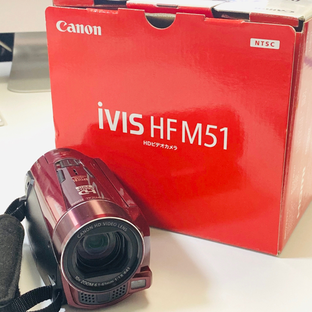 Canon(キヤノン)のキヤノン ビデオカメラ📹🌈 ivis HFM51 スマホ/家電/カメラのカメラ(ビデオカメラ)の商品写真
