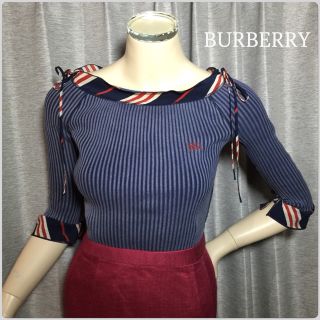 バーバリー(BURBERRY)のBURBERRY♡ケミカルリブトップス(カットソー(長袖/七分))