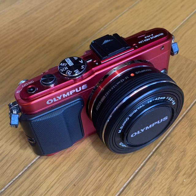 OLYMPUS PEN E-PL6 レッド レンズセット