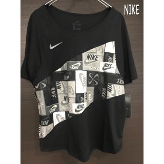 ナイキ(NIKE)のNIKE ナイキ　レディースTシャツ　L size 黒　新品(Tシャツ(半袖/袖なし))