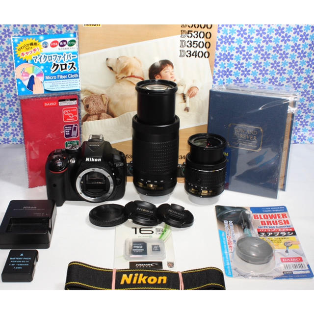 専用★Wi-Fi機能搭載★Nikon D5300 ダブルズームキット★