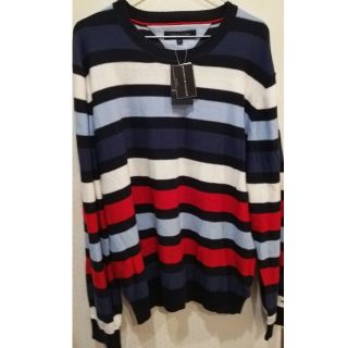 トミーヒルフィガー(TOMMY HILFIGER)のトミー  ヒルフィガー　ニット トップス カットソー ／XL(ニット/セーター)