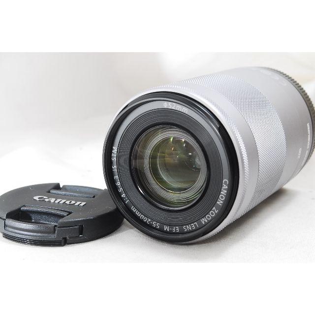 ★新品★Canon EF-M55-200 F4.5-6.3 IS STM SILの通販 by ♡a-bridge cafe♡｜ラクマ