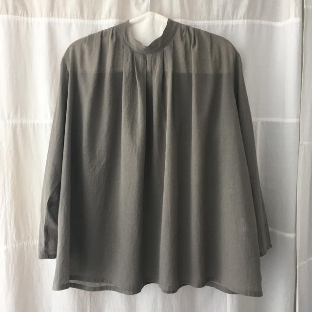 evam eva(エヴァムエヴァ)のevam eva stand collar shirt 2019SS レディースのトップス(シャツ/ブラウス(長袖/七分))の商品写真