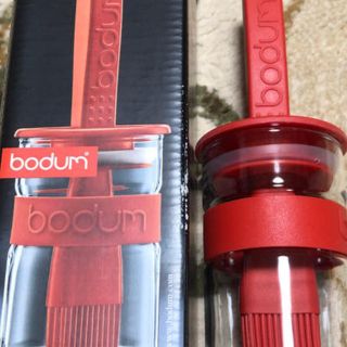 ボダム(bodum)のボダム　ソースポット　赤色　廃盤品です。(調理道具/製菓道具)