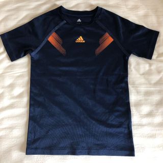 アディダス(adidas)のadidasサッカーTシャツ（140）濃紺カラー(Tシャツ/カットソー)