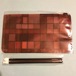 マキアージュ(MAQuillAGE)のマキアージュ特製アイシャドウチップ2本&クリアポーチセット【新品未使用】(ブラシ・チップ)