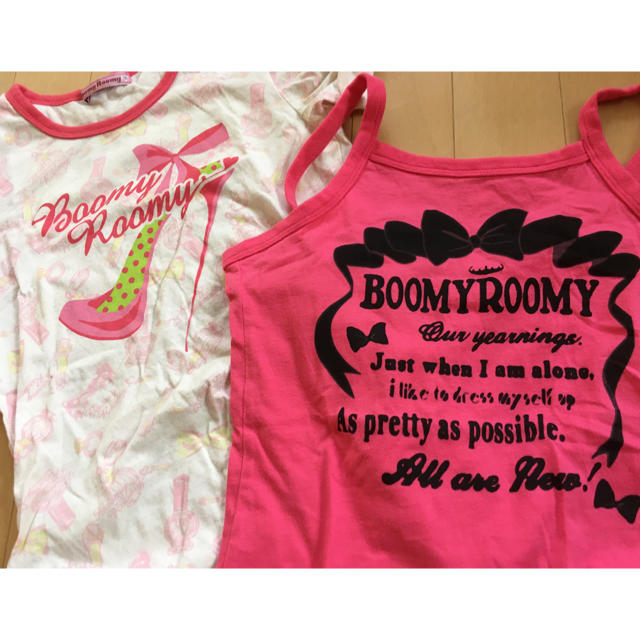 BoomyRoomy(ブーミンルーミン)のBoomyRommy 女児 袖折り返しTシャツ&キャミソール 130cm キッズ/ベビー/マタニティのキッズ服女の子用(90cm~)(Tシャツ/カットソー)の商品写真