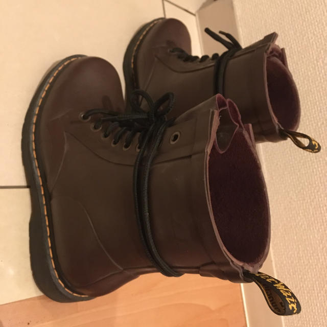 Dr.Martens(ドクターマーチン)のドクターマーチン　レインブーツ　茶色 レディースの靴/シューズ(ローファー/革靴)の商品写真