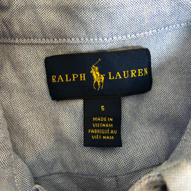 Ralph Lauren(ラルフローレン)のキッズ　ラルフローレン　デニムシャツ　５歳　ブラウス キッズ/ベビー/マタニティのキッズ服男の子用(90cm~)(ブラウス)の商品写真