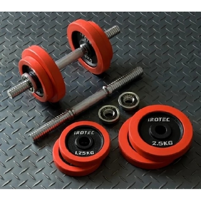 新品 IROTEC アイロテック ラバーダンベル 20KG セット スポーツ/アウトドアのトレーニング/エクササイズ(トレーニング用品)の商品写真