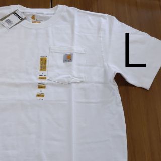 カーハート(carhartt)の新品 L WH カーハート ポケット Ｔシャツ ホワイト(Tシャツ/カットソー(半袖/袖なし))