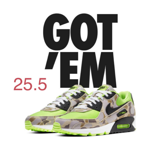 スニーカーNIKE Air Max90   カラー:Green Camo