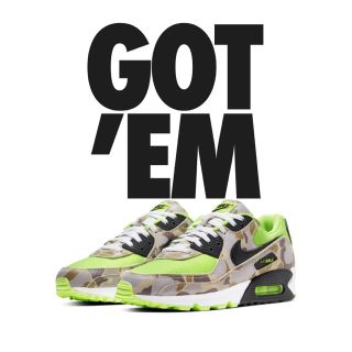 ナイキ(NIKE)の28.5cm NIKE AIRMAX90 Green Camo(スニーカー)