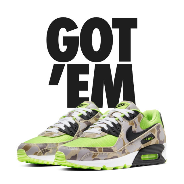 27.5cm  NIKE AIR MAX 90 "GREEN CAMO"  カモ