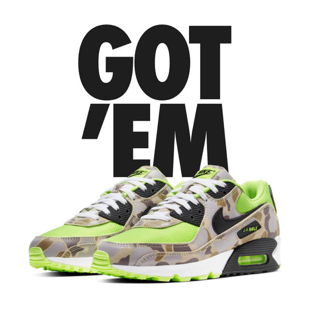 NIKE AIR MAX 90 GREEN CAMO 28cmメンズ