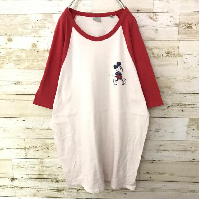 Disney(ディズニー)の【激レア】USA輸入OLDディズニー☆ミッキー半袖ビッグTシャツカットソー メンズのトップス(Tシャツ/カットソー(半袖/袖なし))の商品写真