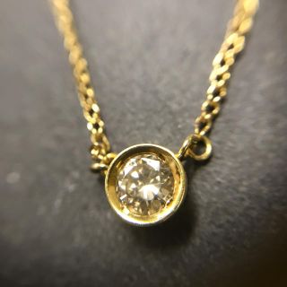 ジュエリーマキ(ジュエリーマキ)の美品 ダイヤ 0.26ct k18 ジュエリーマキ刻印 ネックレス 40cm　箱(ネックレス)