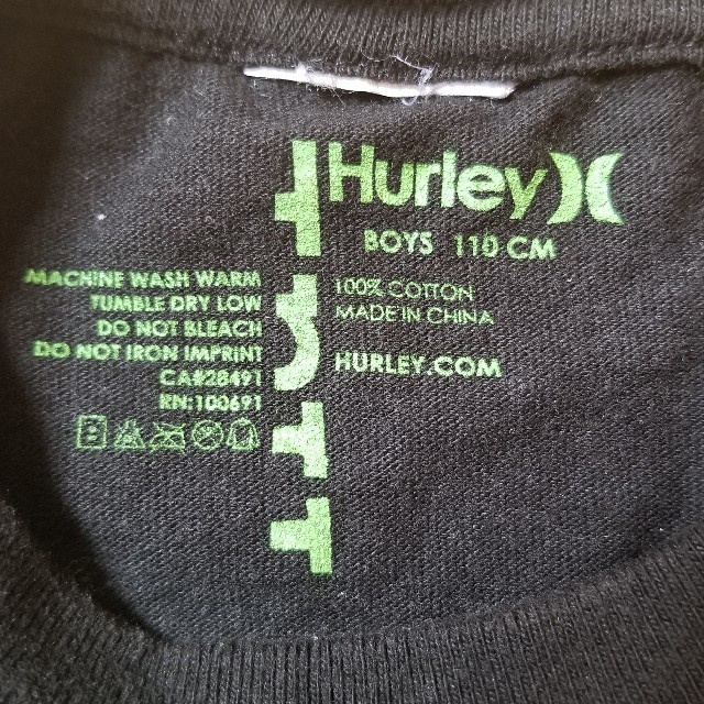 Hurley(ハーレー)の子供服　ハーレー　tシャツ　110cm キッズ/ベビー/マタニティのキッズ服男の子用(90cm~)(Tシャツ/カットソー)の商品写真