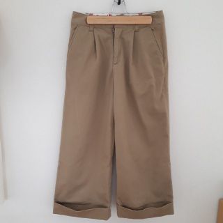 ディッキーズ(Dickies)のDickies　タッククロップドワイドパンツ（値下げ）(クロップドパンツ)