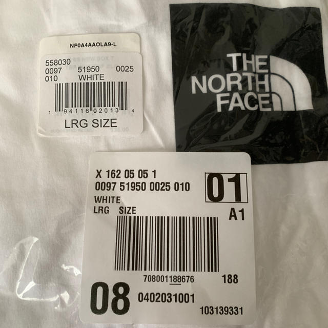 THE NORTH FACE(ザノースフェイス)のノースフェイス スクエアロゴ Tシャツ ホワイト L メンズのトップス(Tシャツ/カットソー(半袖/袖なし))の商品写真