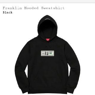 Supreme Franklin Hooded Sweatshirt BLACK