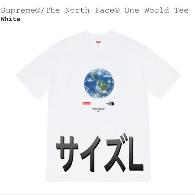 supreme/north face world tee ワールドTシャツ