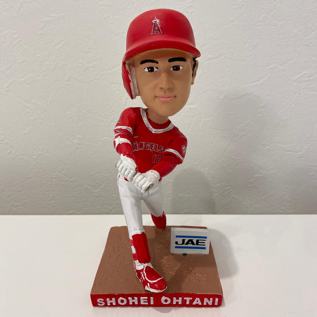 大谷翔平 : ボブルヘッド人形 (2019! エンゼルス 未使用 非売品)の通販